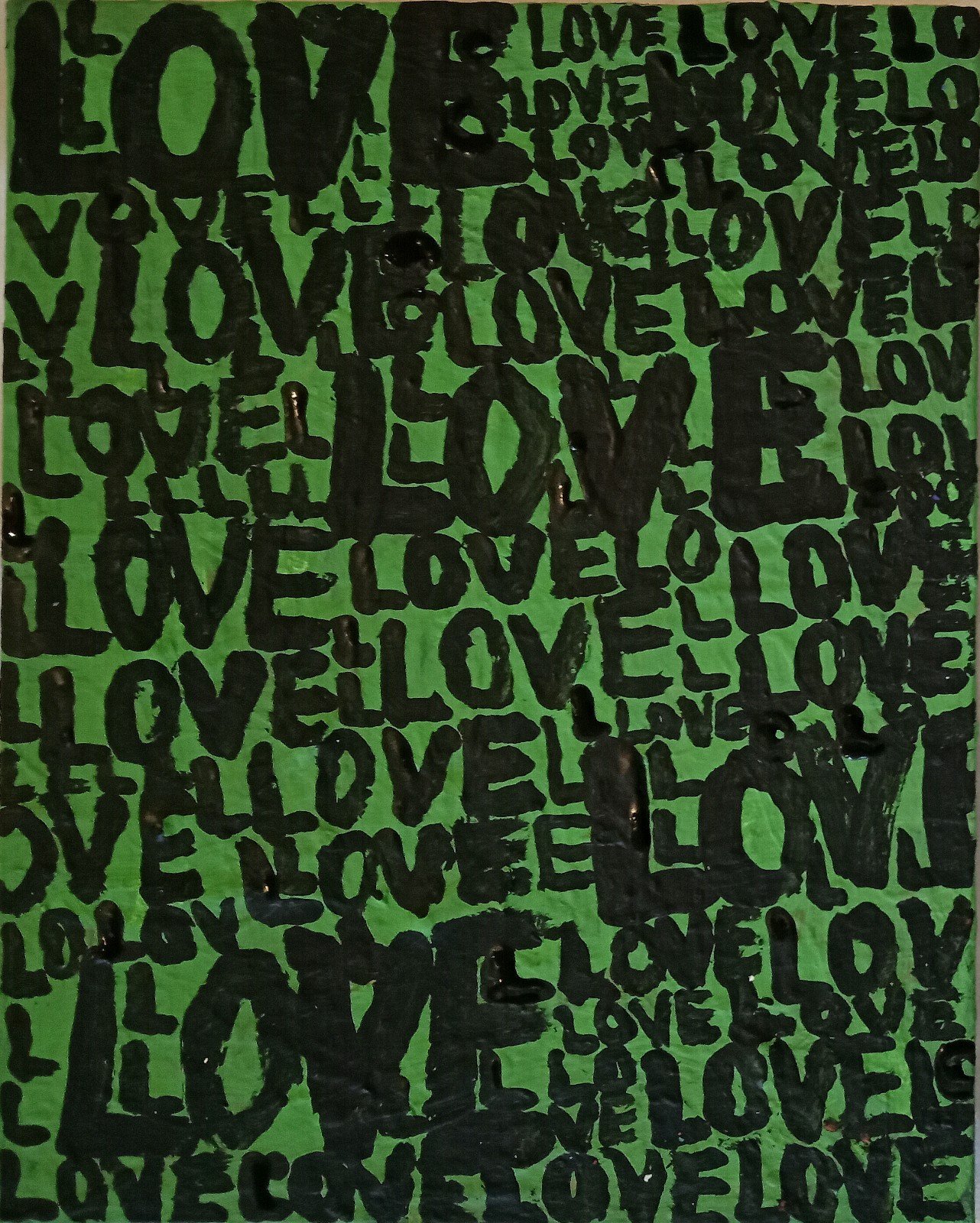 10 x8 Pop Abstract Acrylic love collage Art Canvas Panel board Painting