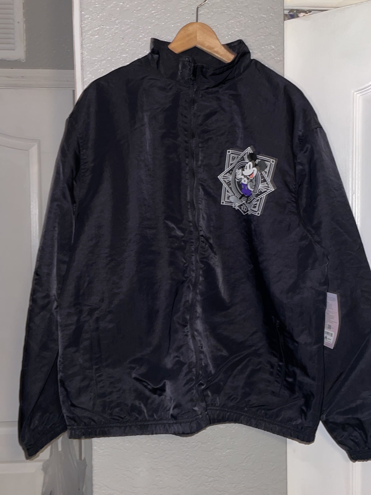 Disney World 100th Anniversary Mickey & Friends Black Zip Up Jacket