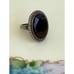 Vintage 70's Navajo Petrified Wood Sterling Ring Size 6.25
