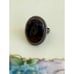 Vintage 70's Navajo Petrified Wood Sterling Ring Size 6.25