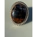 Vintage 70's Navajo Petrified Wood Sterling Ring Size 6.25