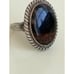 Vintage 70's Navajo Petrified Wood Sterling Ring Size 6.25