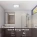 Orein bathroom exhaust fan with light