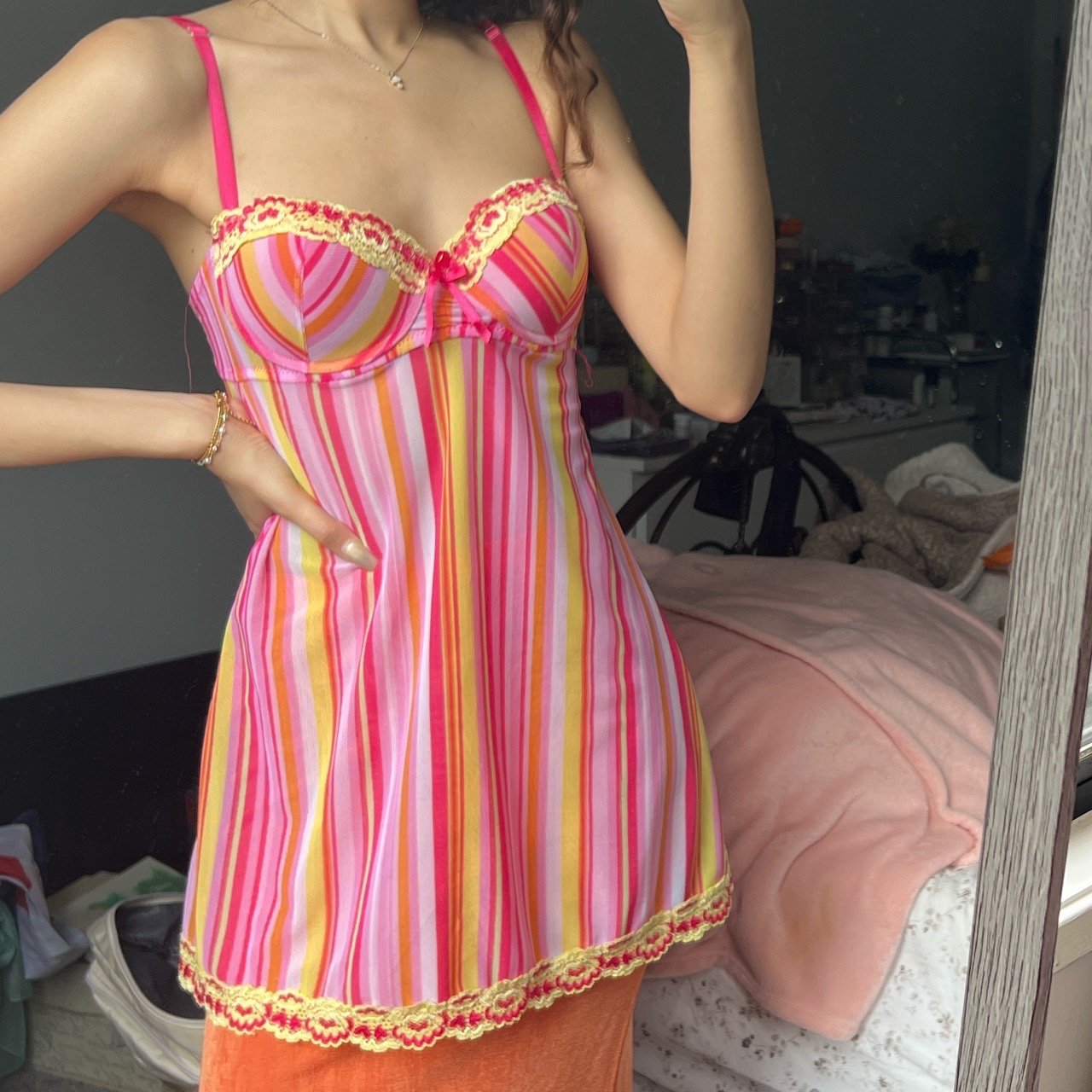 starburst rampage sheer small padded dress