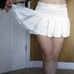 NWT Adidas Stella McCartney Zippered pleated Tennis Skirt S Small white
