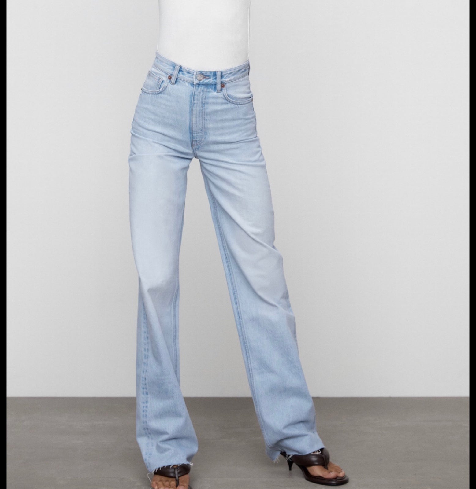 Zara wide leg jeans