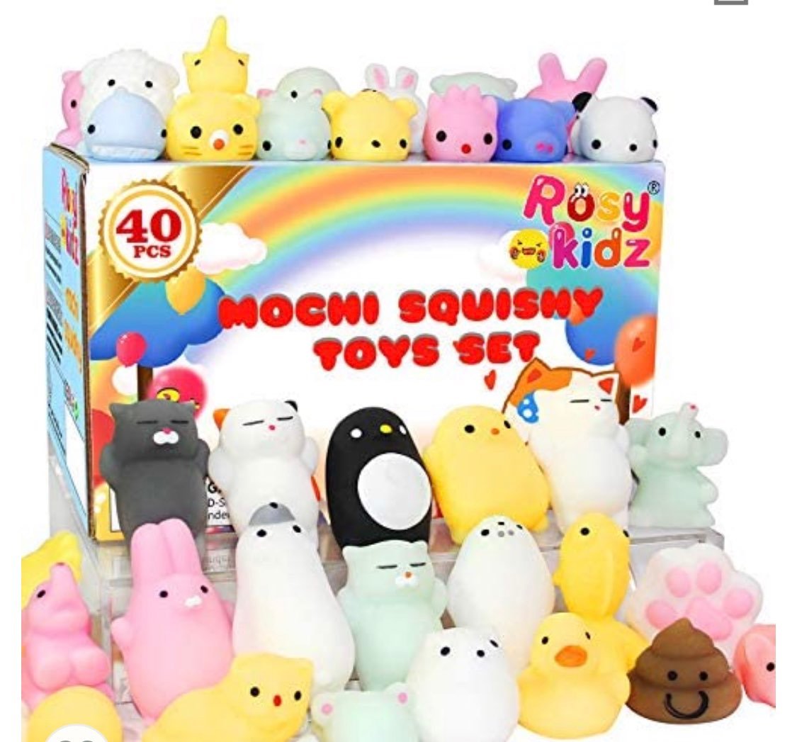 40pcs Mochi Squishy Toys Bulk,