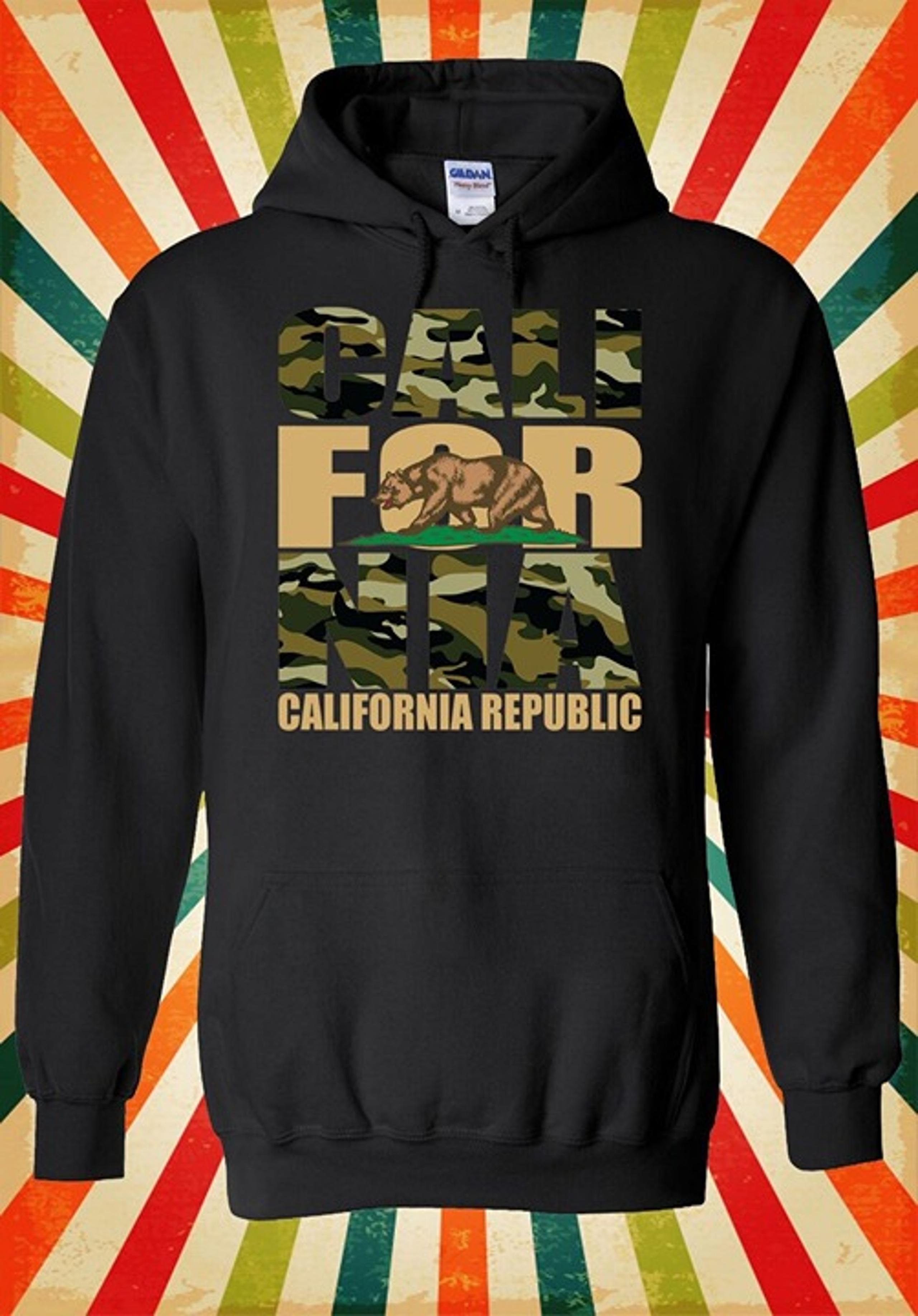 California Bear Camouflage Hoodie Sweatshirts
