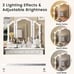 Makeup Vanity Desk Stool Set with LED Lights & Mirror Dressing Table 5 Drawers