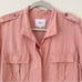 Rails Rowan pink blush button drawstring utility jacket S