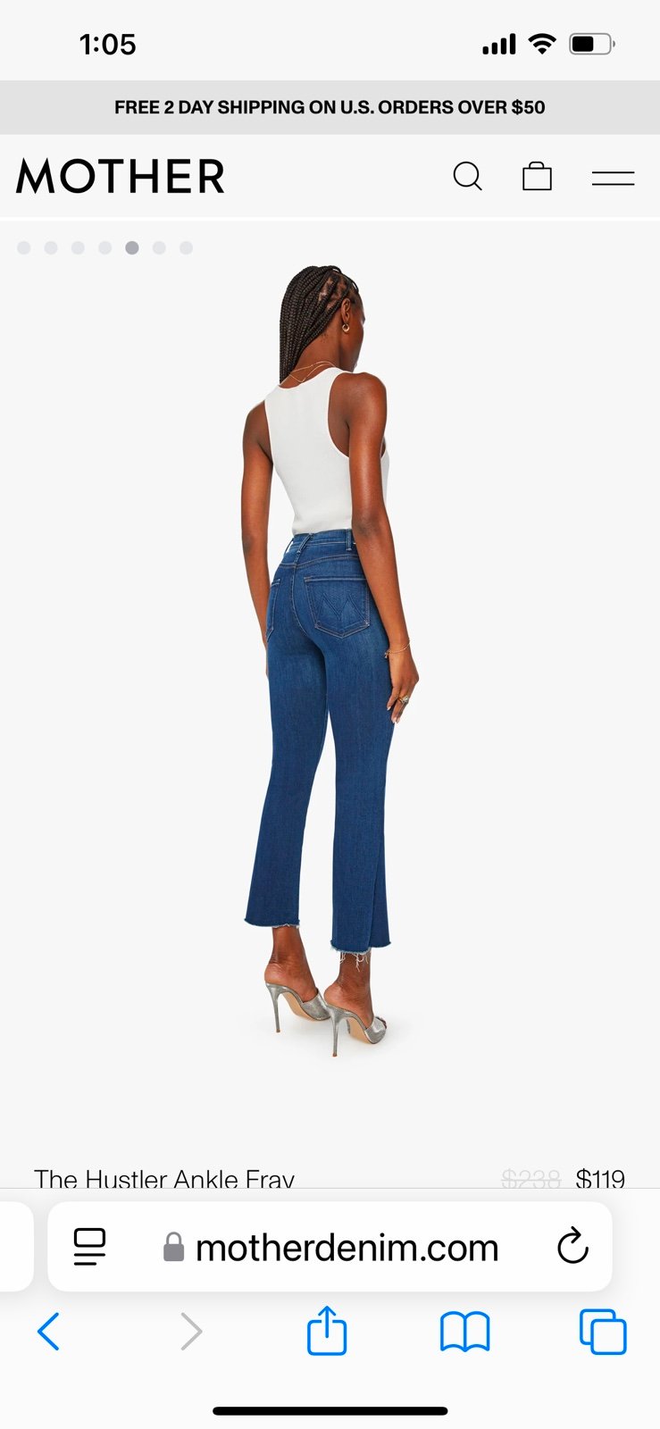 Size 30, Mother the Hustler frayed edge jeans in Home Movies wash. VGUC.