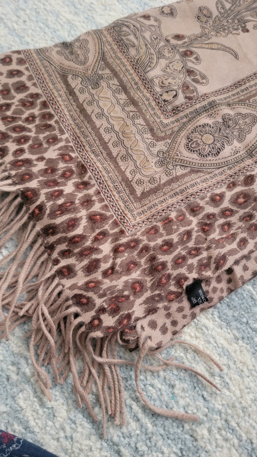 Double side cashmere scarf