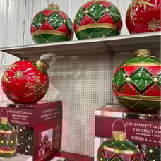 giant illuminated christmas ornaments FIRM!