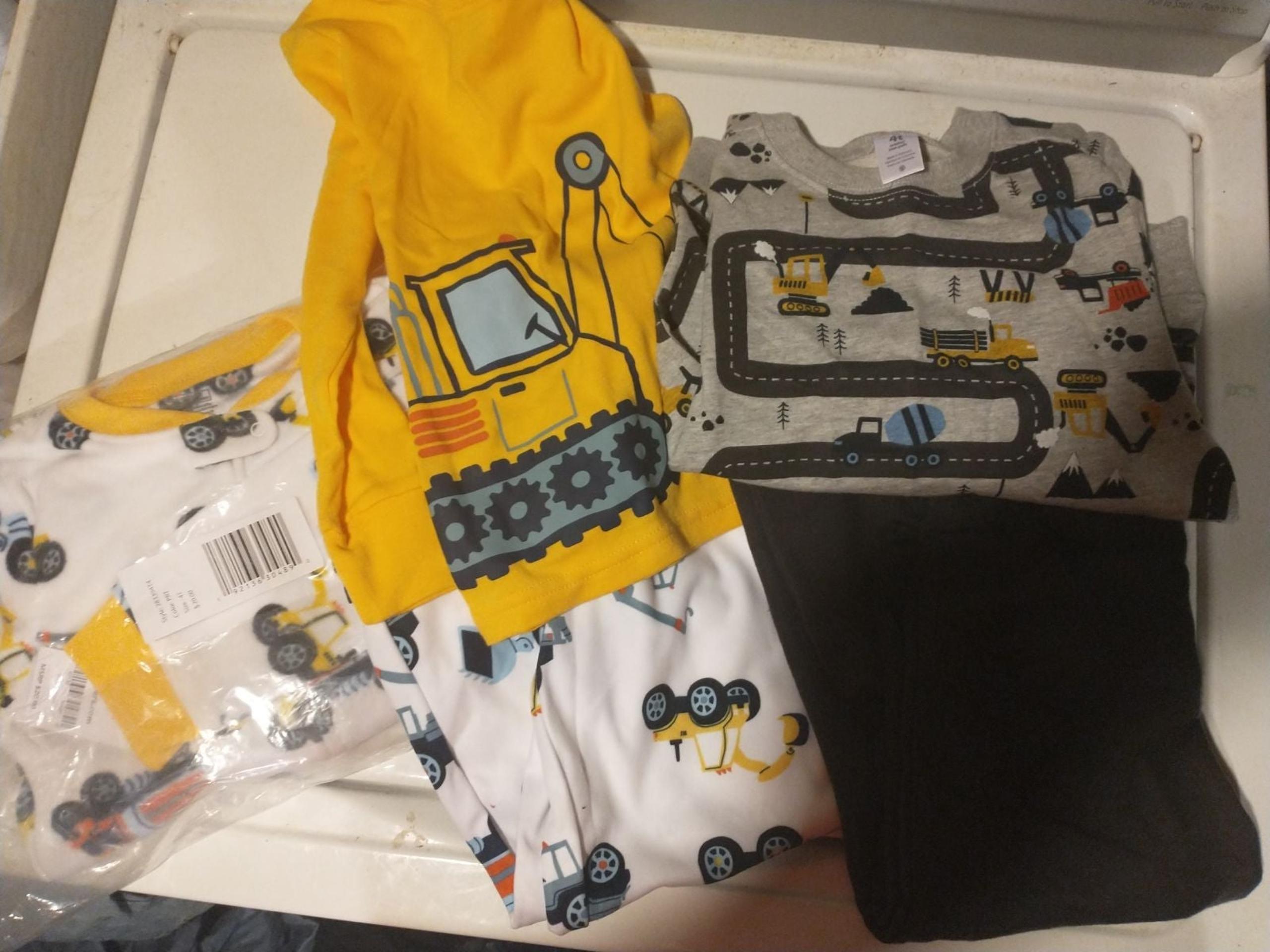 NWT 4T Carter's Lot/3 Truck Pajamas/PJs