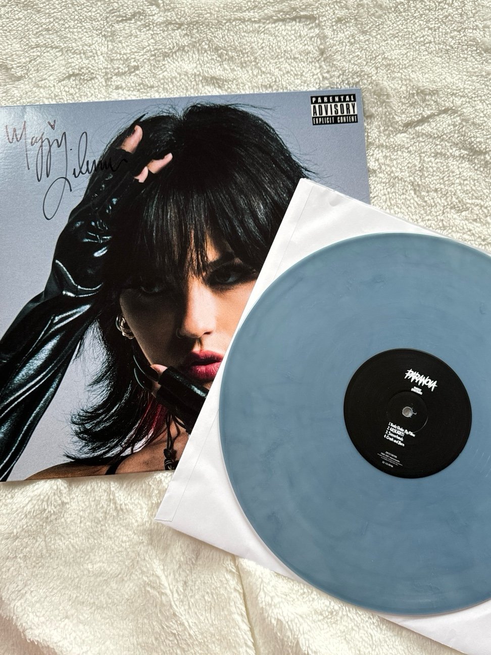 maggie lindemann paranoia signed blue vinyl