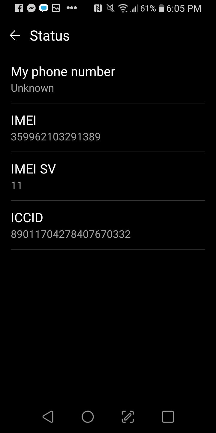 LG k40 activated with service