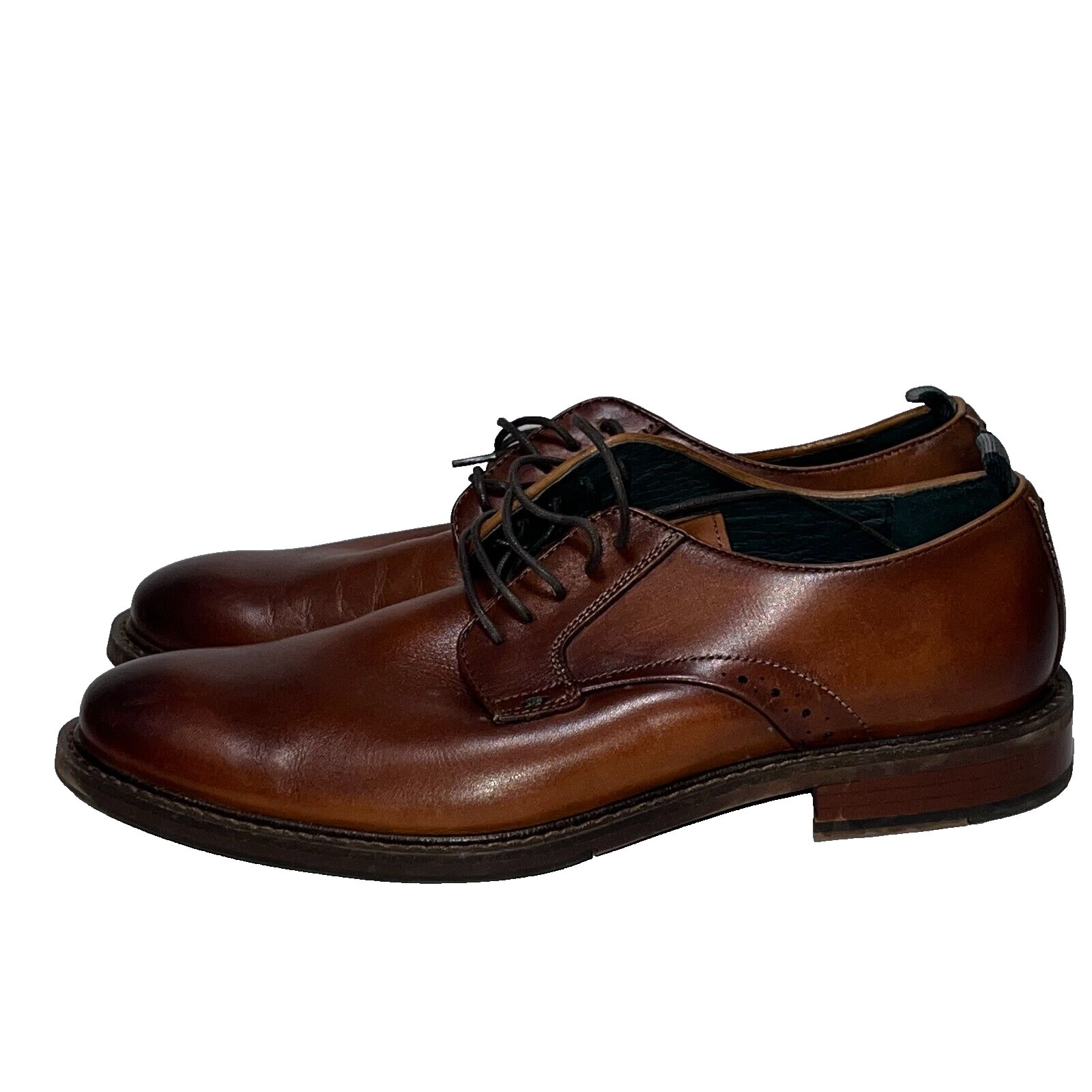Rodd & Gunn Men's Size 43 Cognac Brown Leather Whitmore Street Dress Shoes 10 US