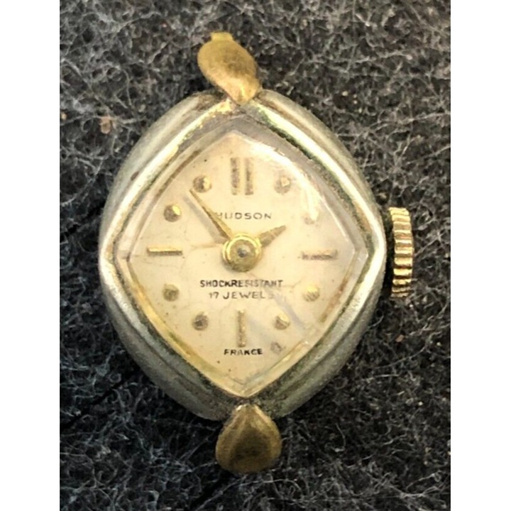 Vintage Hudson 17j Analog Cocktail Watch Gold Tone - Not Tested