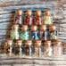 16 Geniune Tumbled Crystal Jars 5ml Full Set! Witch altar spells