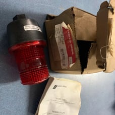 241276 New In Box; Federal Signal LP3P-120R Red Low Profile Strobe Light 120VAC