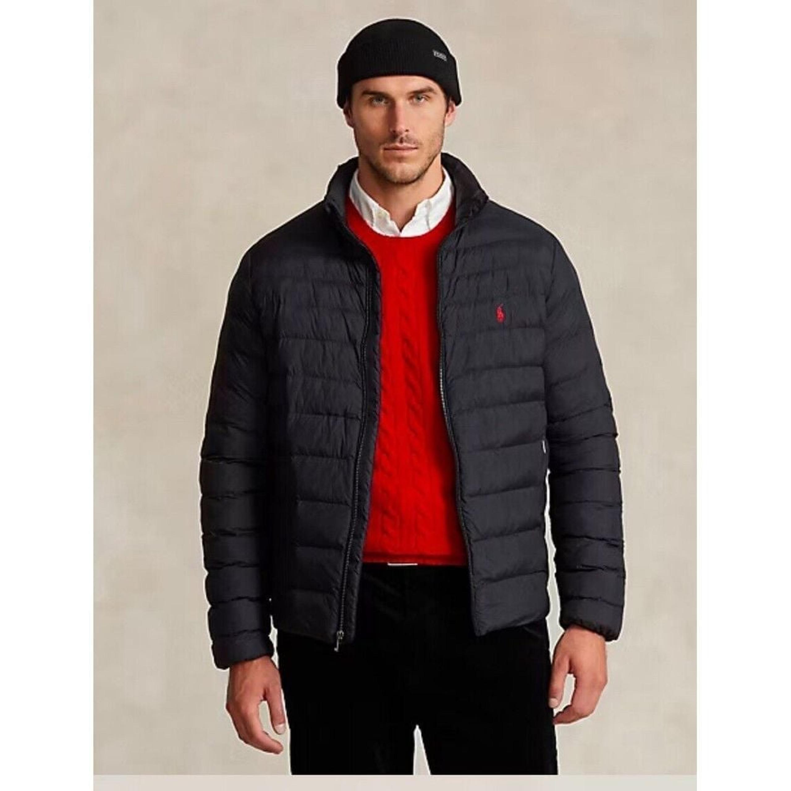 Polo Ralph Lauren The Colden Packable Jacket Men 5XB Big Black Puffer Full Zip