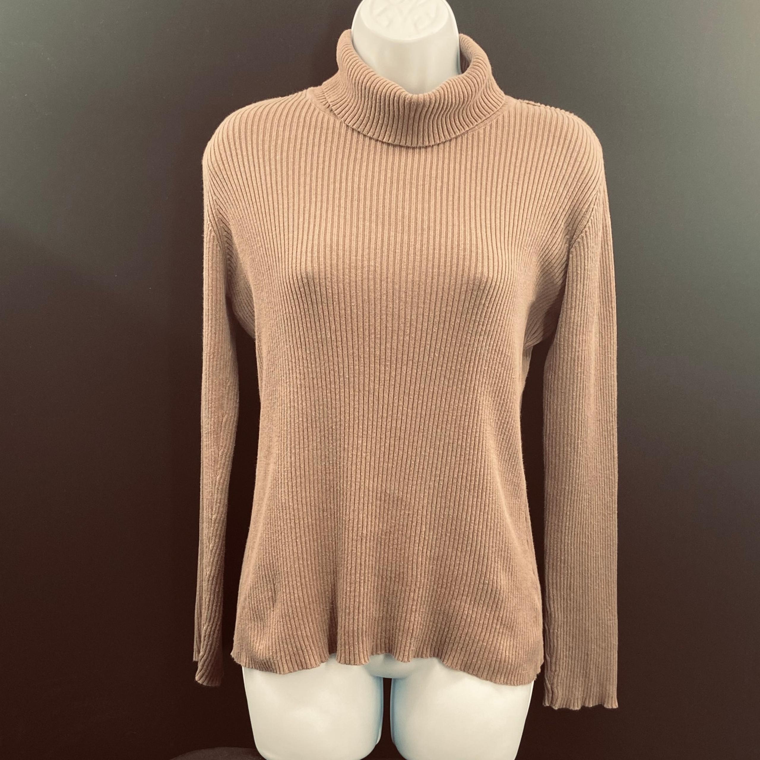 Liz Claiborne Ribbed Turtleneck Medium