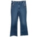 Gap 70's Flare Sailor Button Jeans Women's 10 / 30R Medium Wash Zip Button Fly