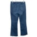 Gap 70's Flare Sailor Button Jeans Women's 10 / 30R Medium Wash Zip Button Fly