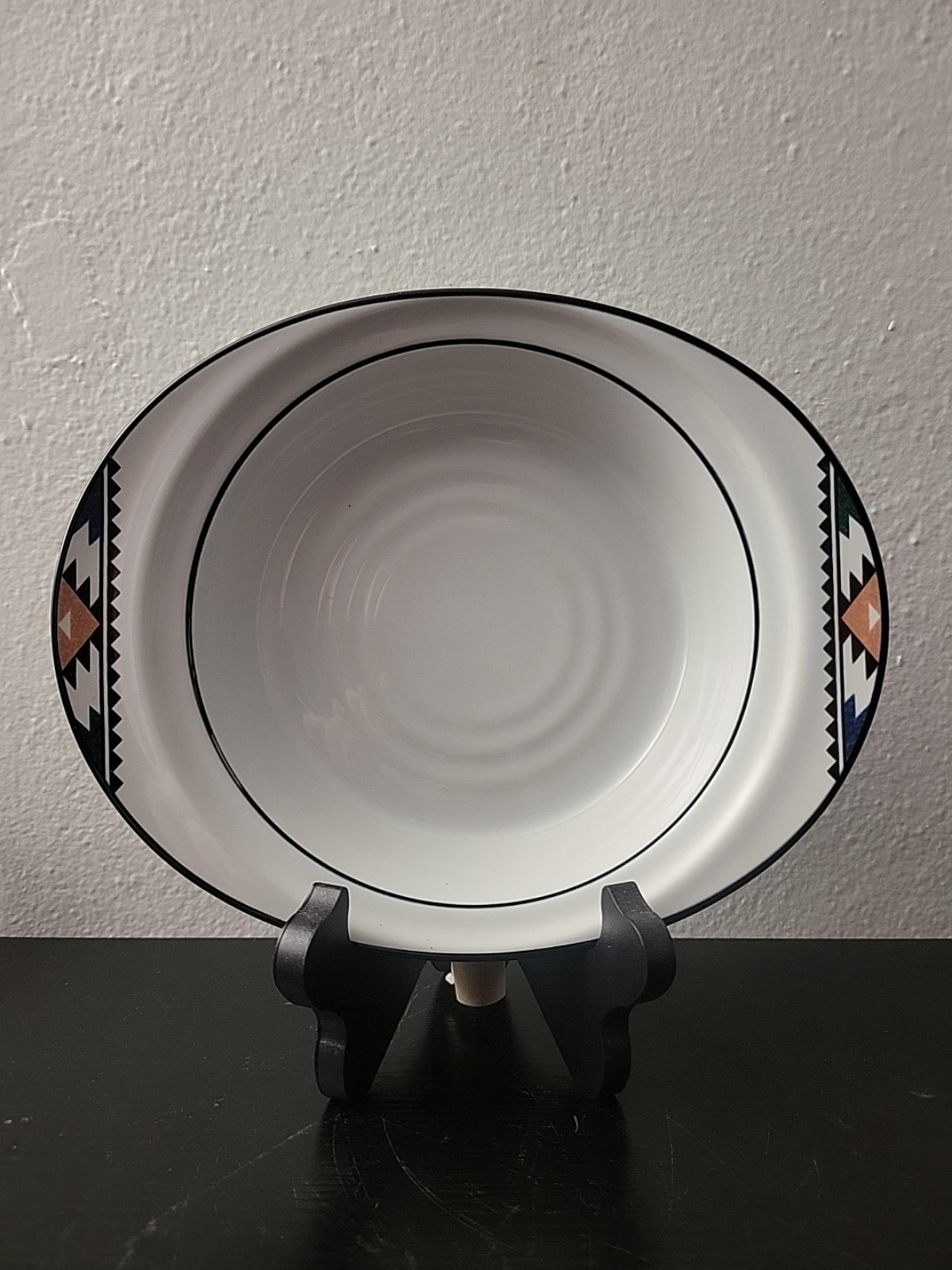 Noritake Kachina 8458 Stoneware Small Serving Platter Southwest 9 1/2"
