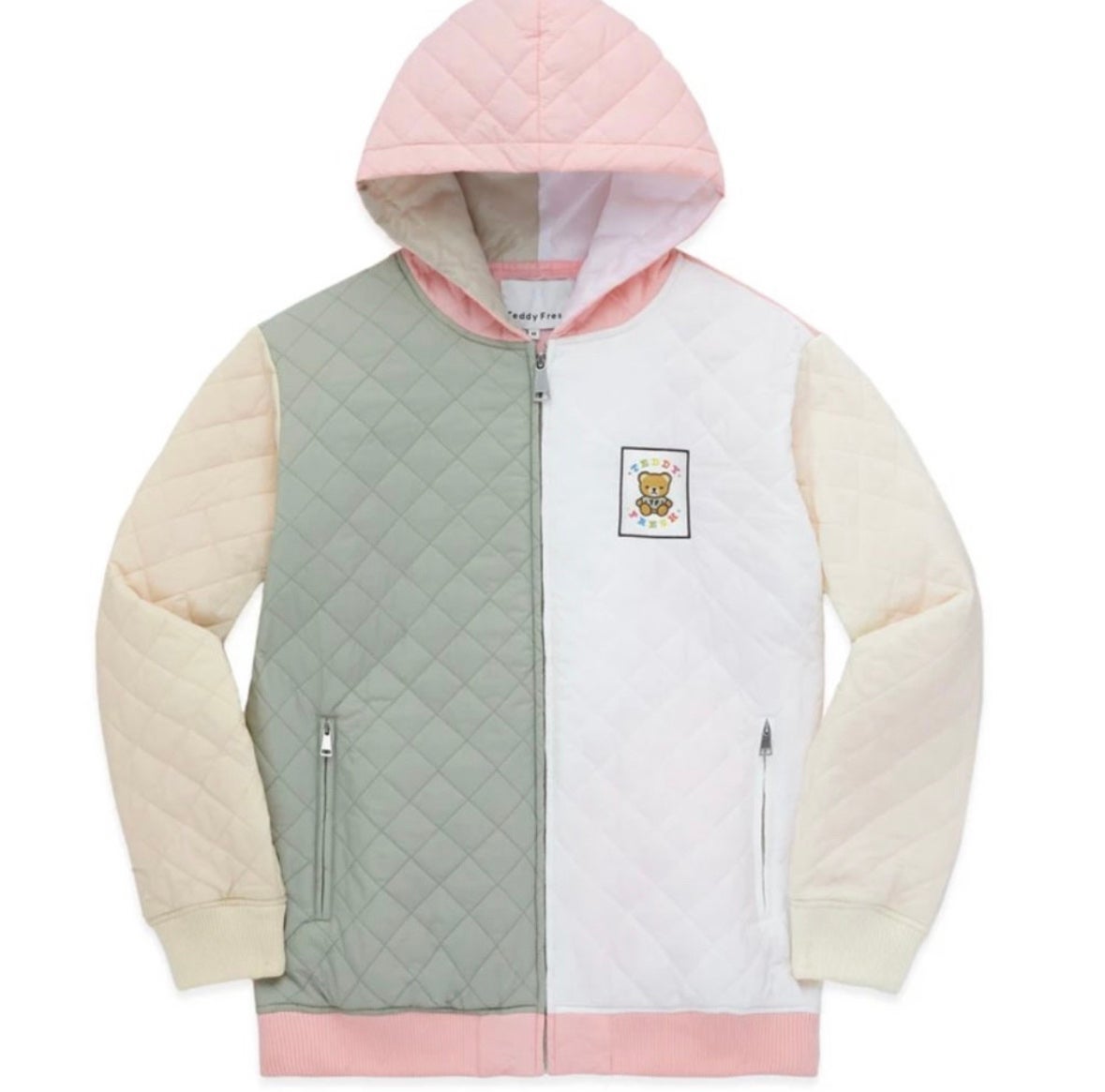 TEDDY FRESH COLORBLOCK QUILTED JACKET NWOT XXL 2XL