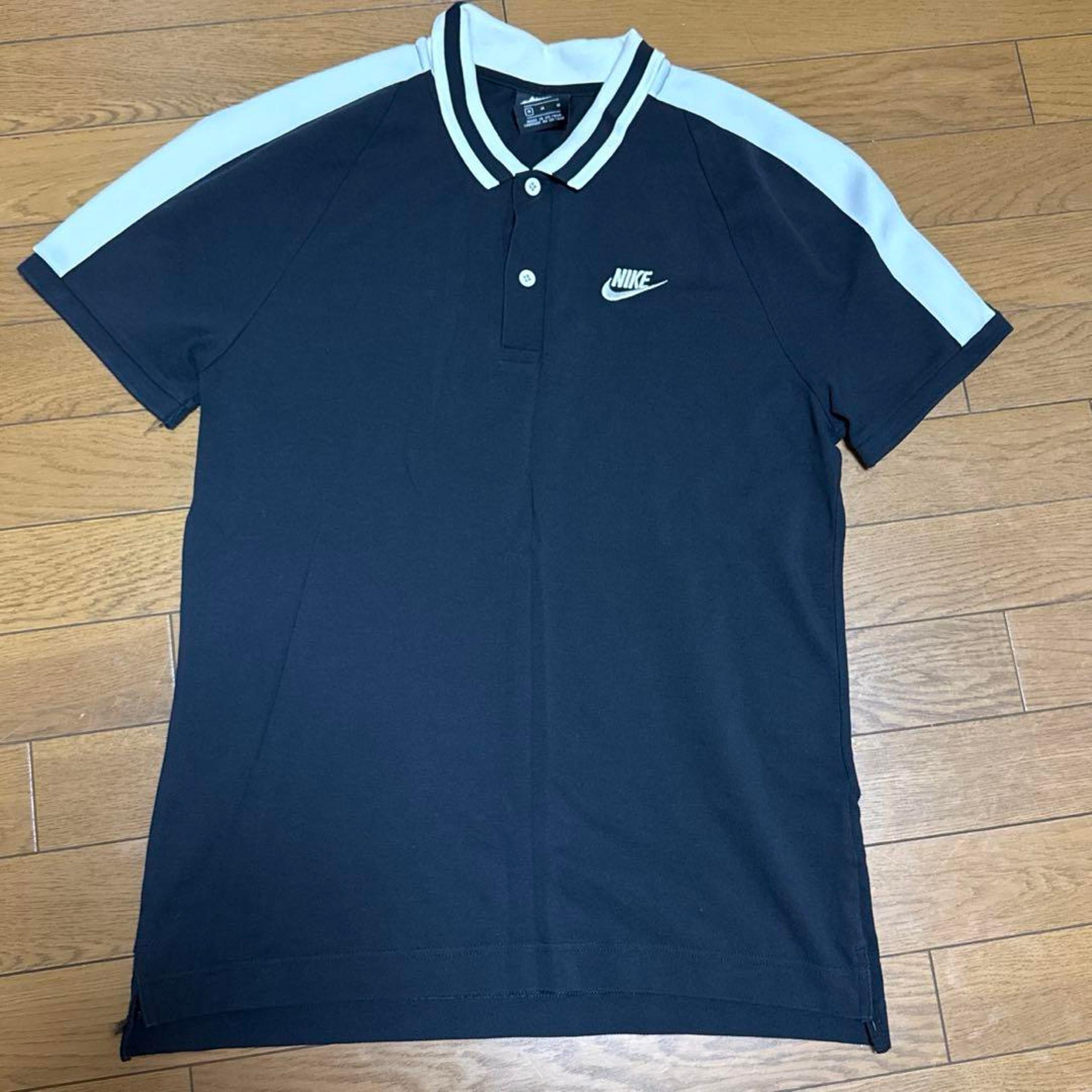 [Men's M] Sideline Short Sleeve Polo Shirt Embroidered Logo Black - Nike