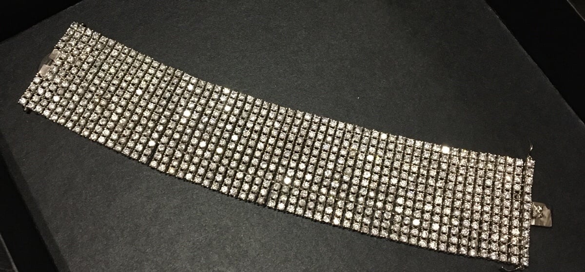 12 Row hip hop iced out bracelet