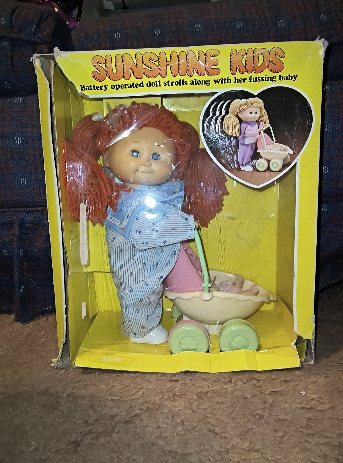 Rare 1985 Playmates Sunshine Kids Doll Battery Operated Doll (Damaged Box)