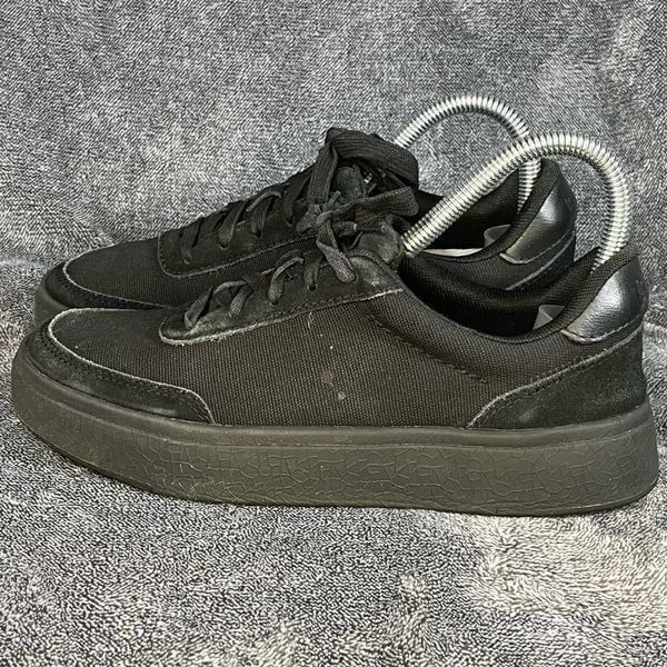Kizik Shoes Women sz 6.5 Prague Black Canvas Suede Casual Comfort Sneakers