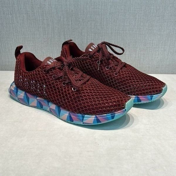 NoBull Diamond Cabernet Prism Mesh Running Shoes Womens Sz 8.5 Mens Sz 7