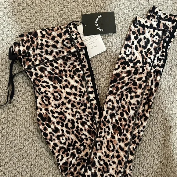 NWT The Upside water Leopard yoga pant leggings Size XS