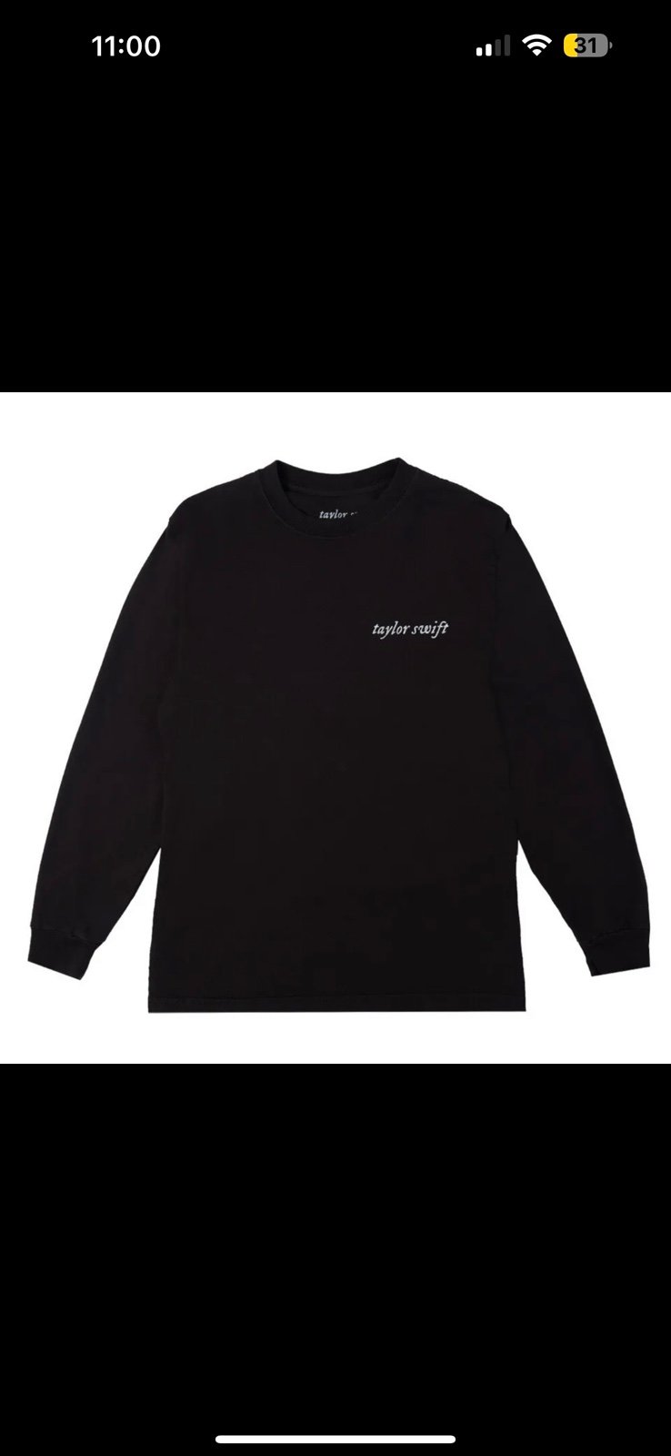 New Taylor Swift Dorothea You'll Always Know Me Long Sleeve T-Shirt Size Medium