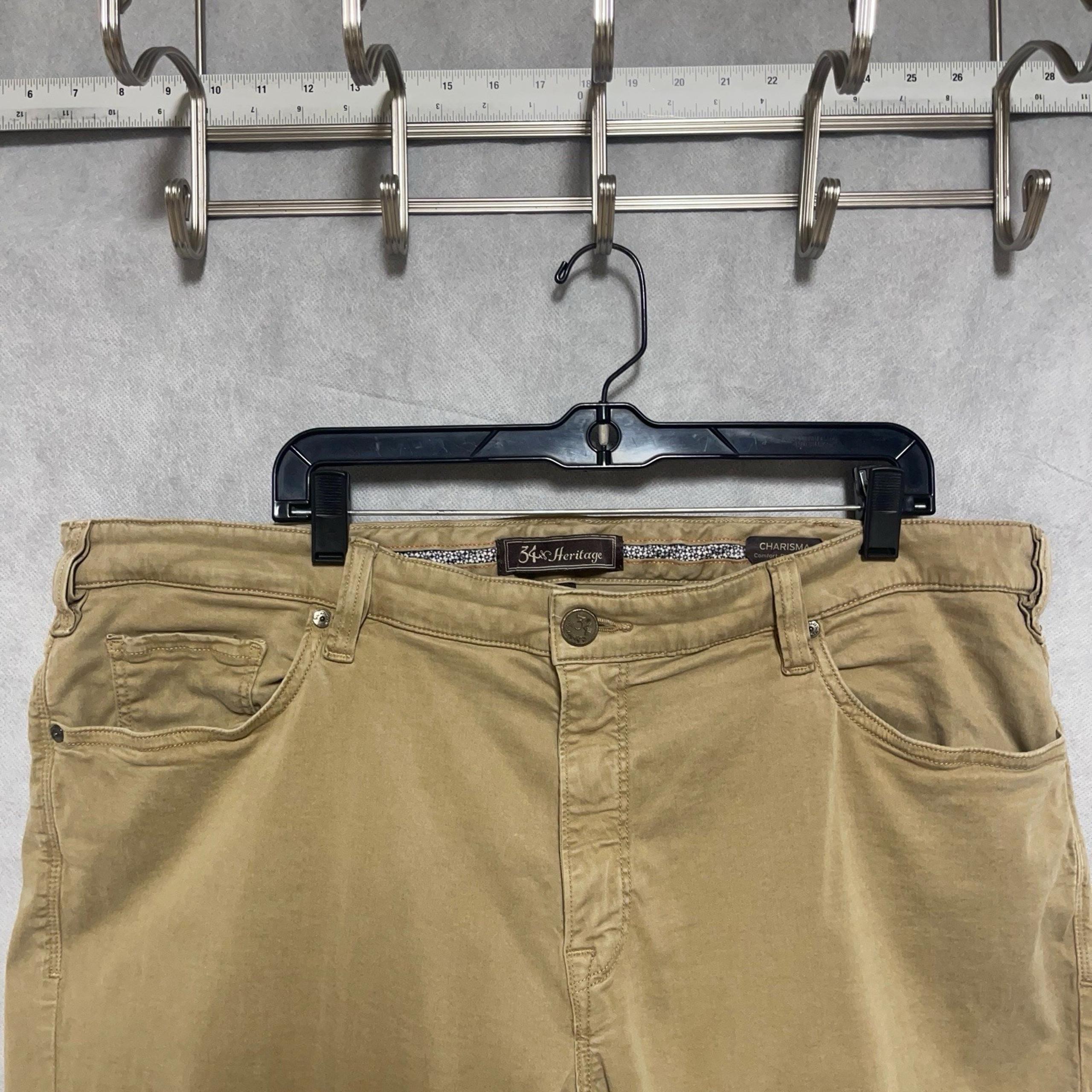 34 Heritage Pants Men's 42X29 Chino Twill Charisma Comfort-Rise Classic Straight