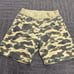 BAPE Sweat shorts camo yellow A Bathing Ape Size XL