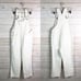 NEW Madewell Petite Straight-Leg Overalls in Tile White LP NWT Large