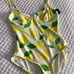 KATE SPADE Lemon One Piece Swimsuit M