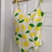 KATE SPADE Lemon One Piece Swimsuit M