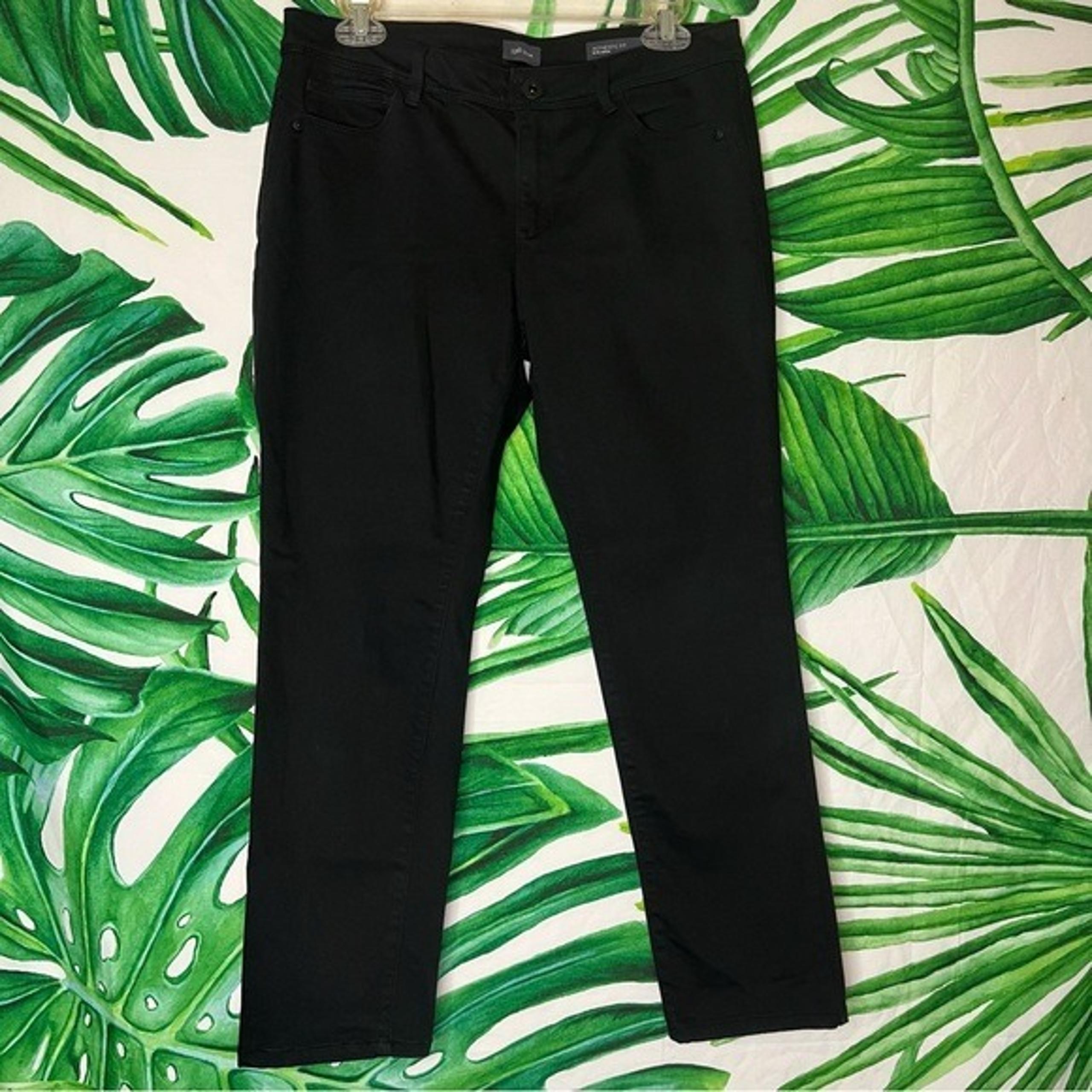 J. Jill 8P Black Authentic Fit Slim Ankle Spring Preppy City Fall Winter Jeans