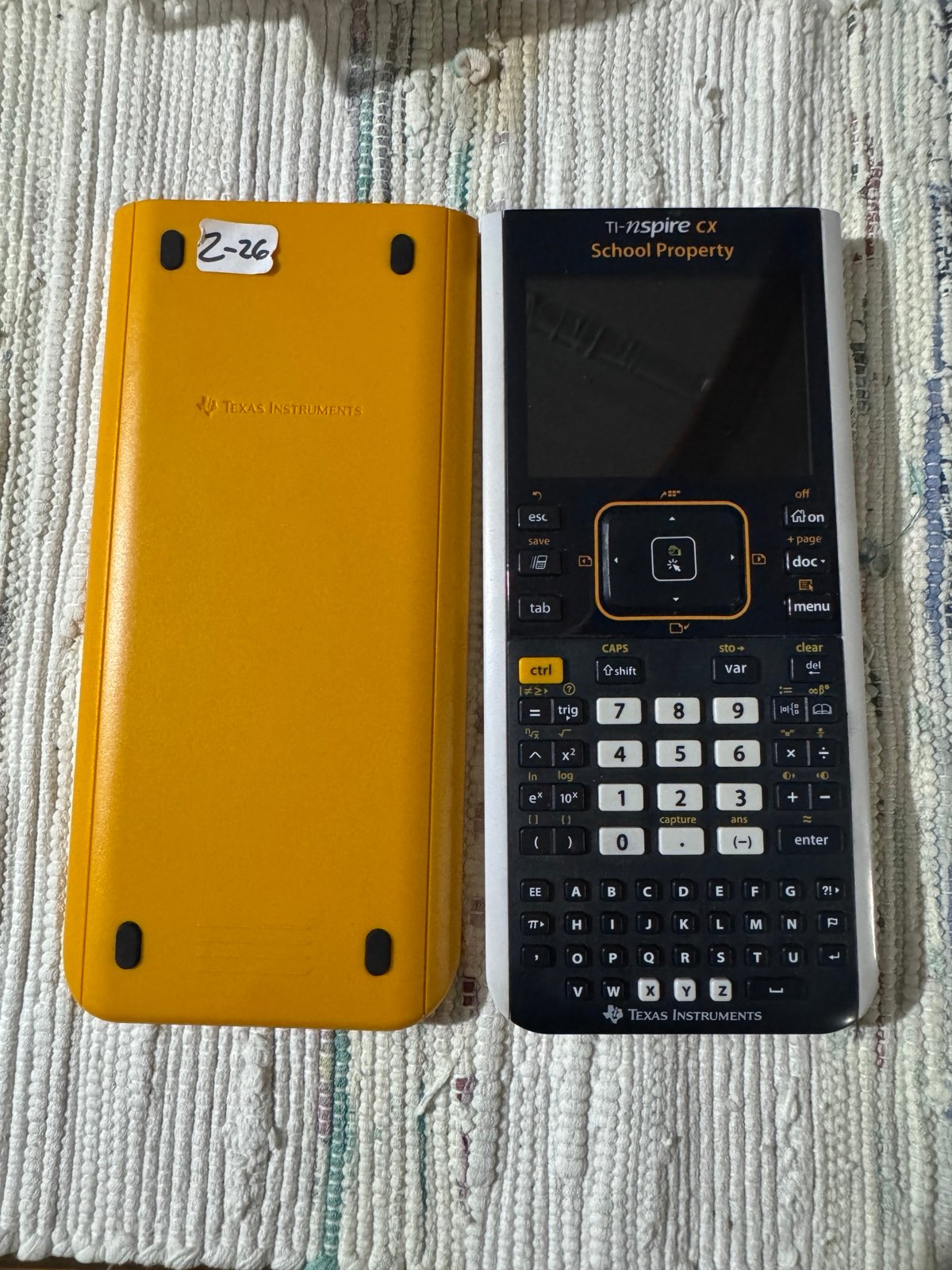 Texas Instruments TI-Nspire CX Graphing Calculator- New Free Cover&Cable (Z-26)