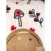 NEW Ultra Soft Mushroom and Hearts Full Queen Blanket Valentine Valentine’s