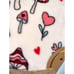NEW Ultra Soft Mushroom and Hearts Full Queen Blanket Valentine Valentine’s