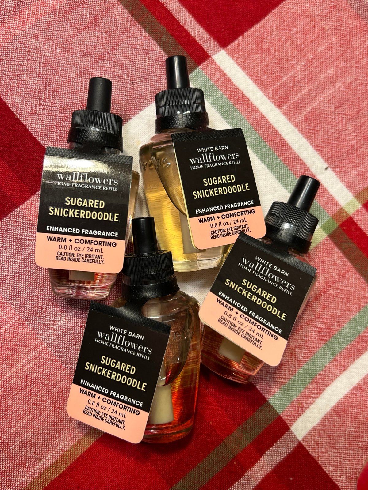 4x Bath and Body Works Sugared Snickerdoodle Wallflower refills