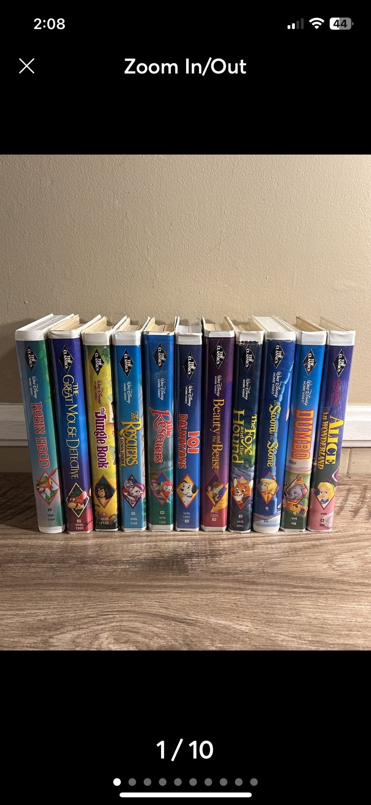 VHS 11 Disney collectors tapes