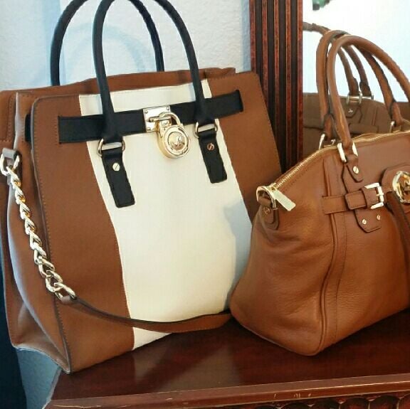 Michael Kors Hamilton Colorblock Purse