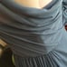 David's Bridal steel blue mesh size 12